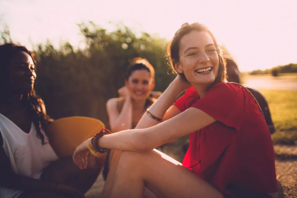 girl sitting outside  substance use disorder treatment in sacramento