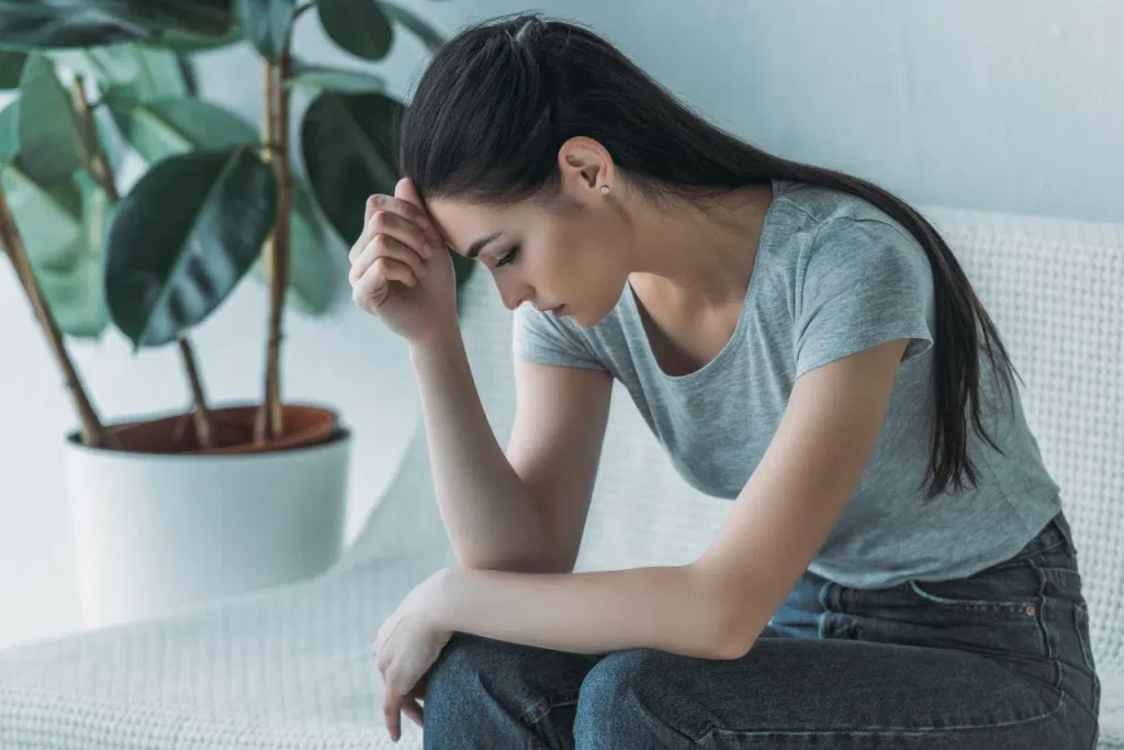 woman depressed struggling with Dysthymic Disorder